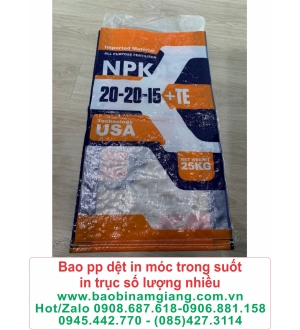 Bao pp dệt in móc trong suốt